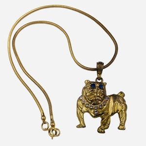 Vintage Mack Truck Bulldog Pendant Necklace